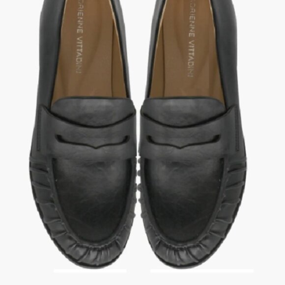 Adrienne Vittadini Ramona Womens Black Penny Loafer Slip-On Shoes Size 7.5 NWBX - Picture 5 of 8